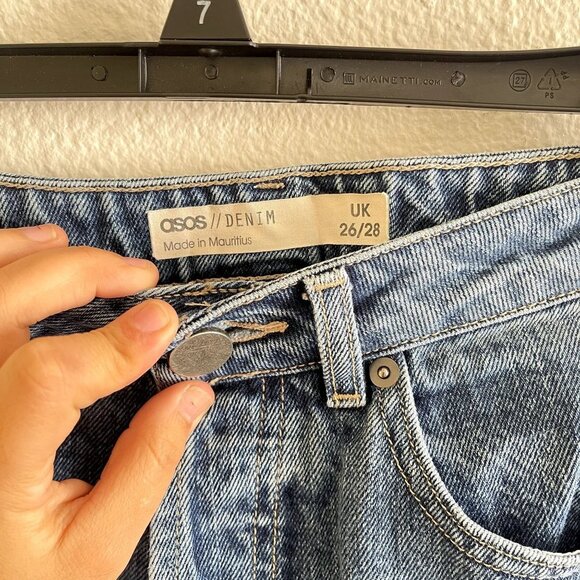 Asos Recycled Movement Size 26/28 Denim High Rise Jeans - Picture 3 of 4